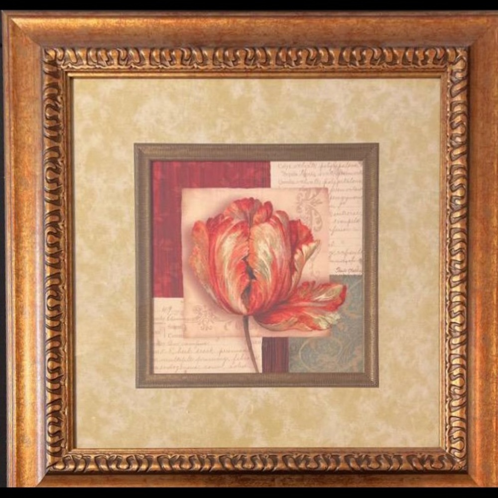 Decorative Print in Ornate Frame